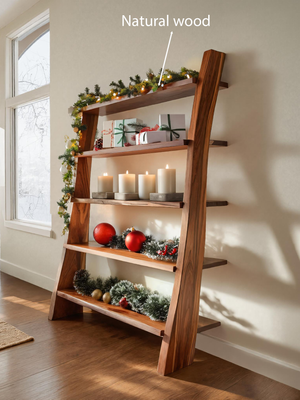 Modern Leaning Shelf For Holiday Decorative Display