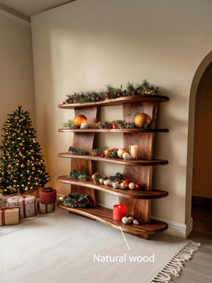 Organic Sculpted Shelf For Holiday Decorative Display