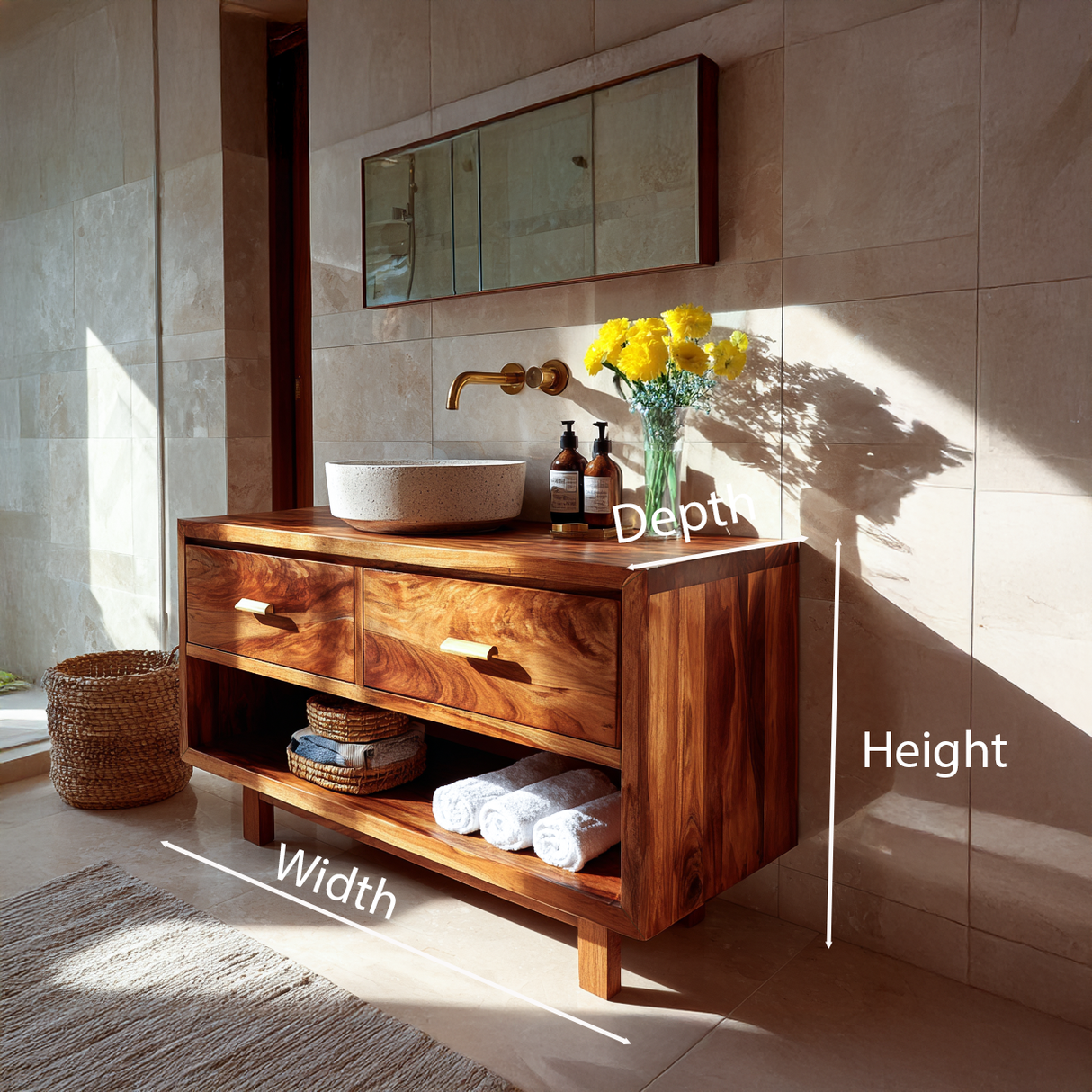 Modern Bathroom Vanity For Spa Or Bathroom Decor