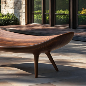 Sculptural Outdoor Bench For Garden Or Relaxed Spaces