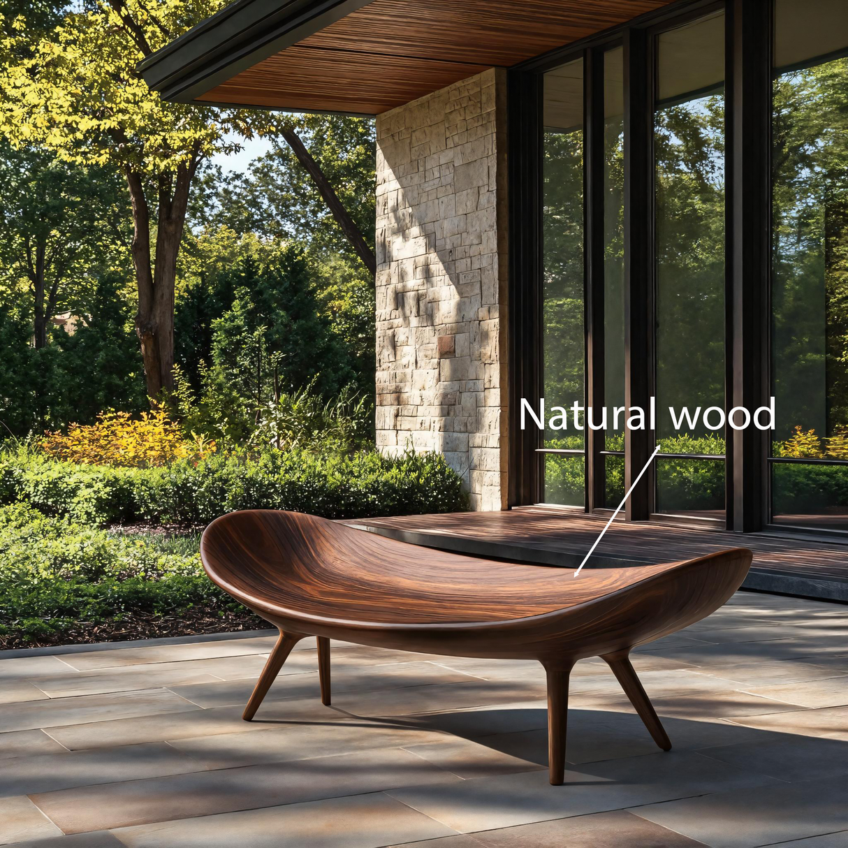 Sculptural Outdoor Bench For Garden Or Relaxed Spaces