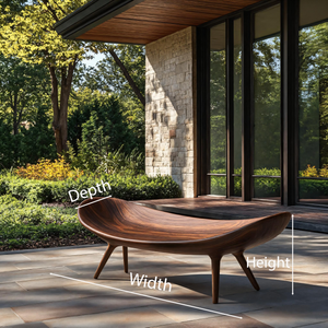 Sculptural Outdoor Bench For Garden Or Relaxed Spaces