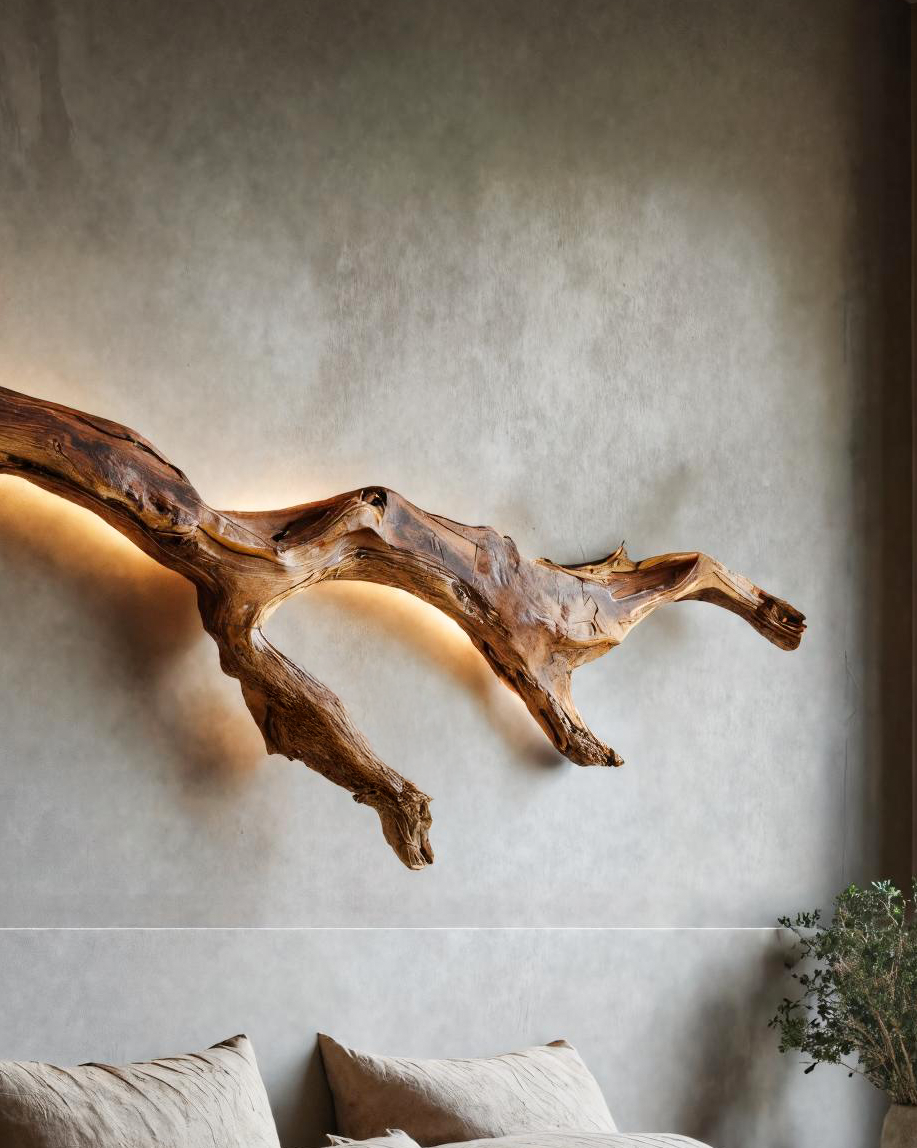 Modern Organic Wall Light Branch For Bedroom