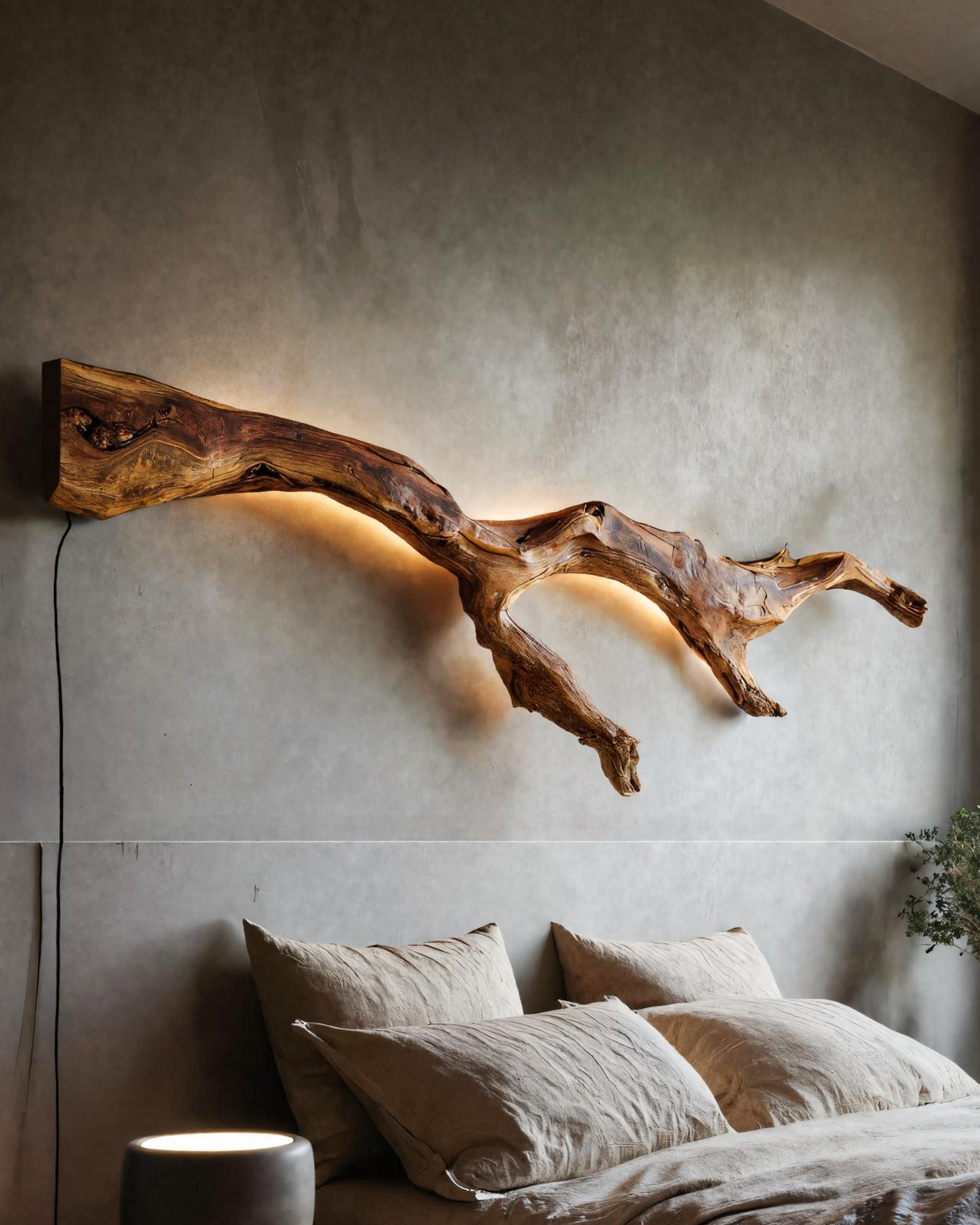 Modern Organic Wall Light Branch For Bedroom