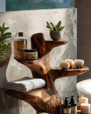 Modern Organic Bathroom Shelf For Bathroom