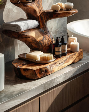 Modern Organic Bathroom Shelf For Bathroom