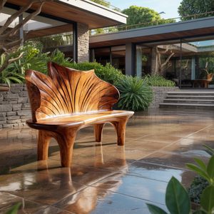 Minimalist Live Edge Entryway Bench For Modern Hallway