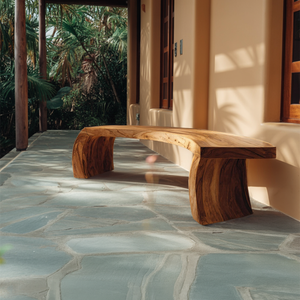 Rustic Live Edge Wood Bench For Entryway Accent Furniture