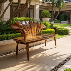 Handcrafted Wooden Bench For Entryway Hallway Seating
