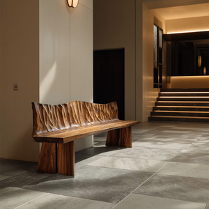 Natural Solid Wood Bench For Entryway And Living Space