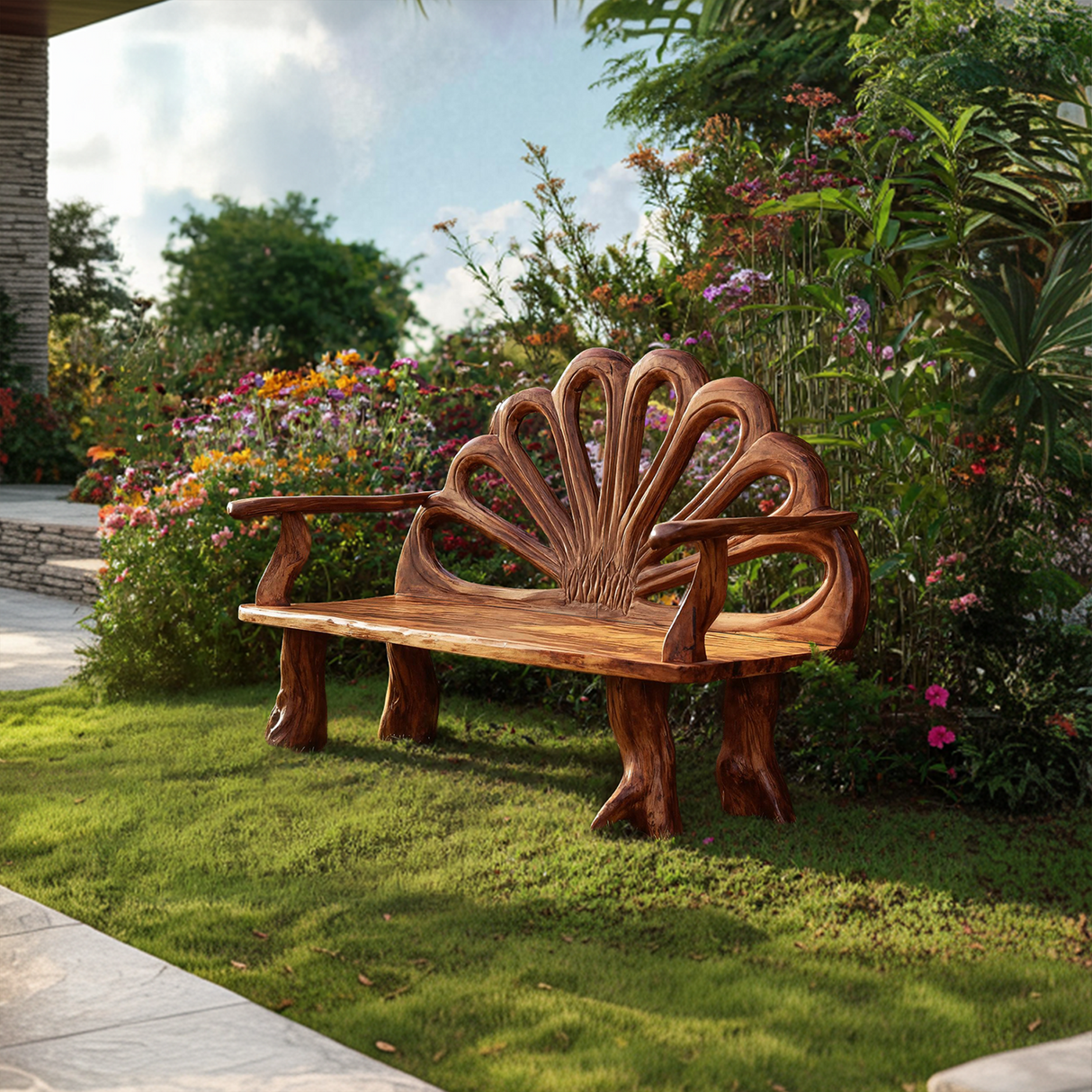 Minimalist Rustic Wood Bench For Entryway And Foyer