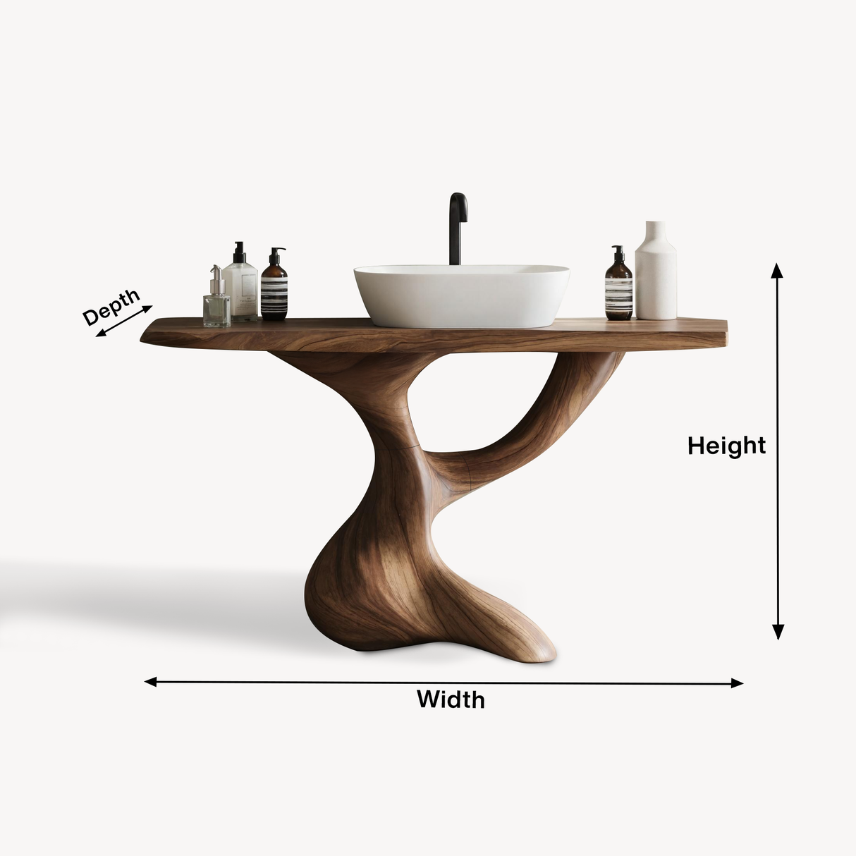 Handcrafted Solid Vanity For Timeless Bathroom Use