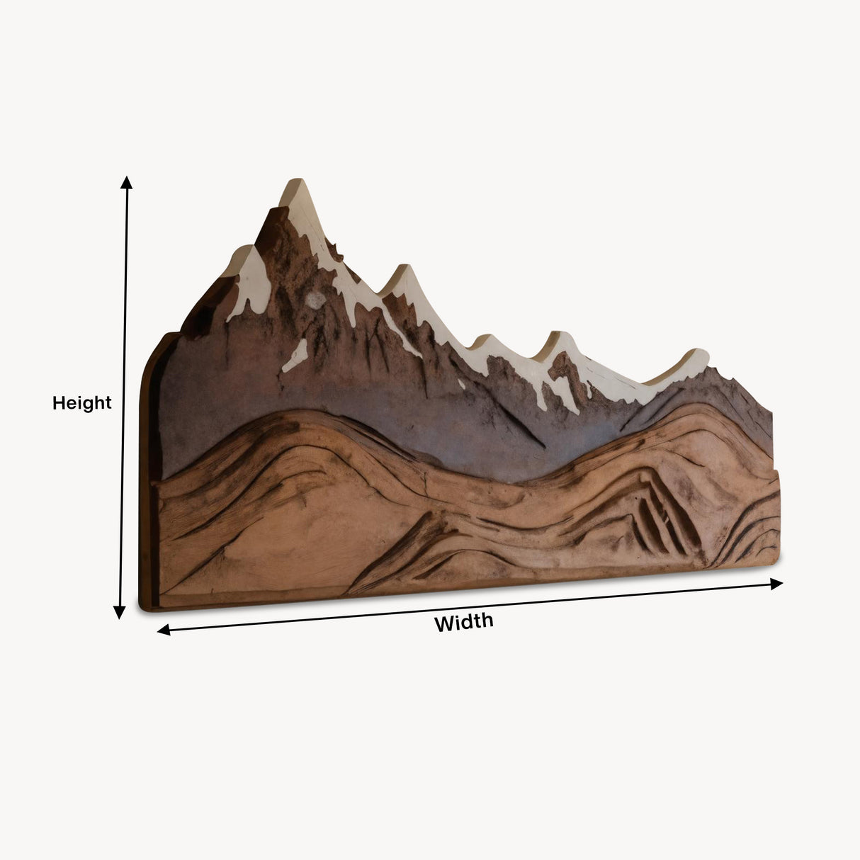 Mountain Wall Art Carving For Living Room And Nature Inspired Home
