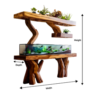 Elegant Aquarium Stand For Stylish Living Space Design