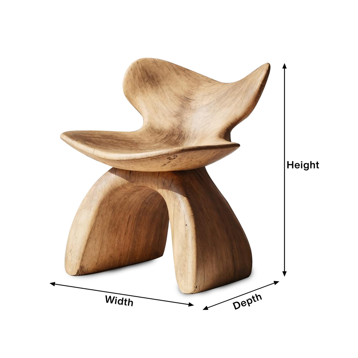 Rustic Accent Chair For A Relaxing Outdoor Space