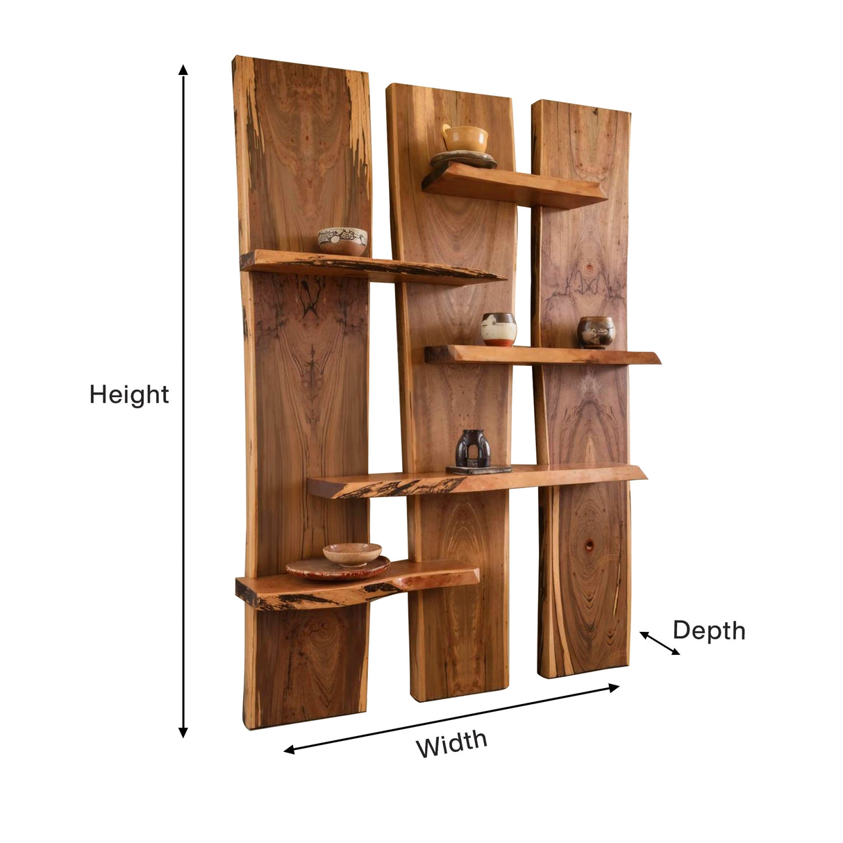 Rustic Floating Wall Shelves For Home And Office