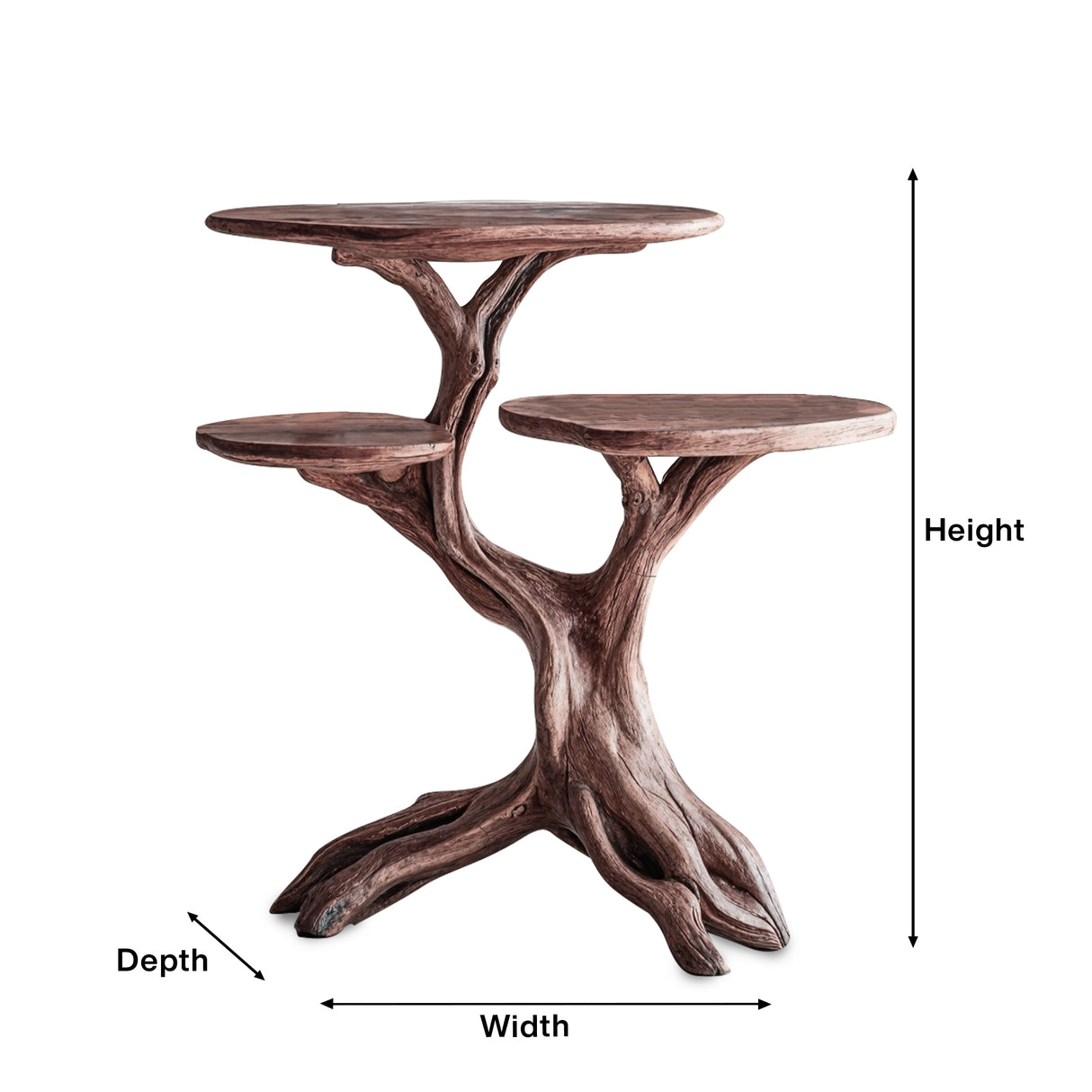 Farmhouse Solid Wood End Table Rustic Charm