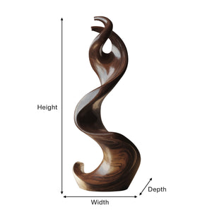 Farmhouse Large Twisted Spiral Floor Art For Living Room
