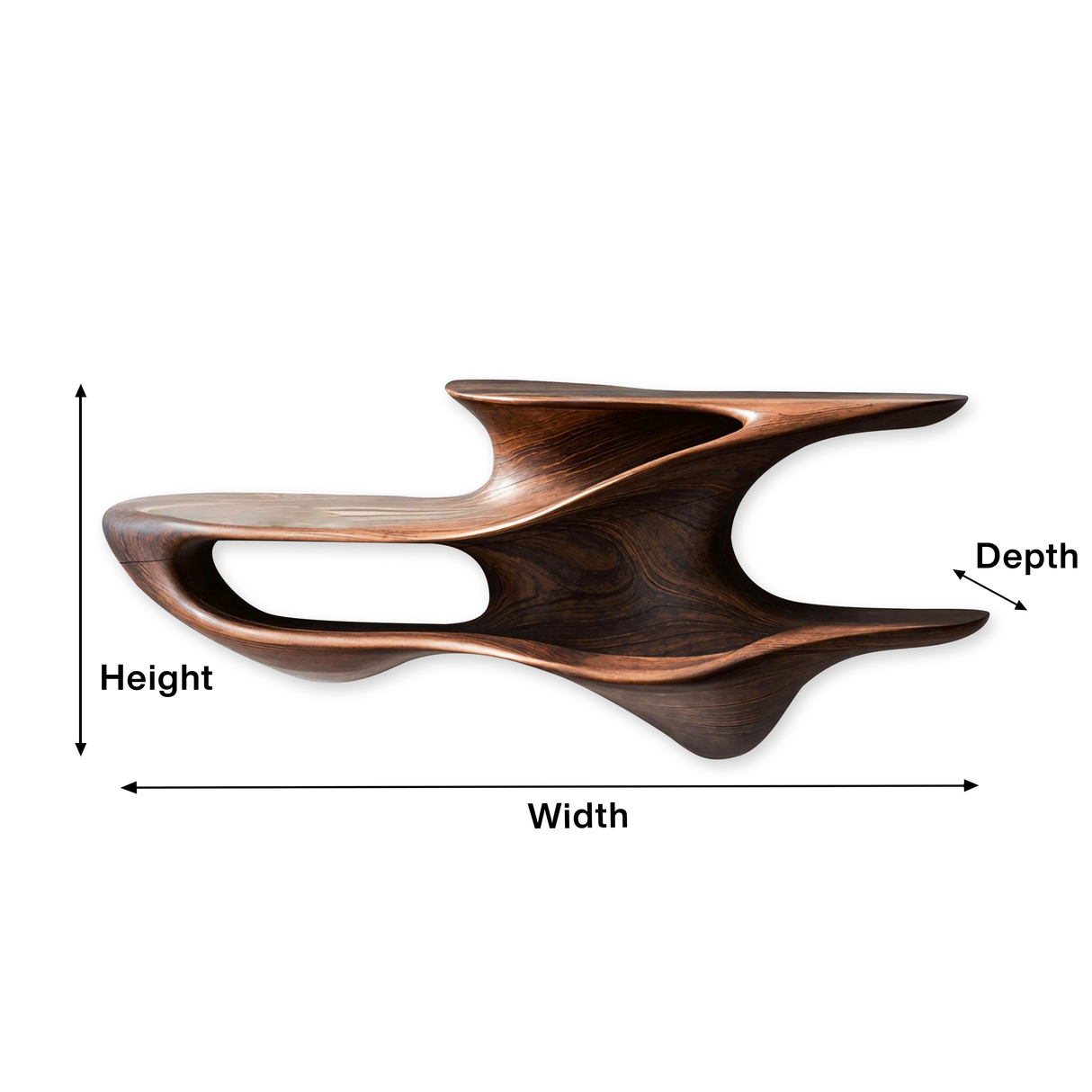Handcrafted Live Edge Wall Mount Shelf For Living Room