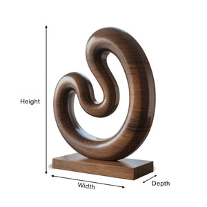 Farmhouse Large Twisted Spiral Floor Art For Contemporary Interiors