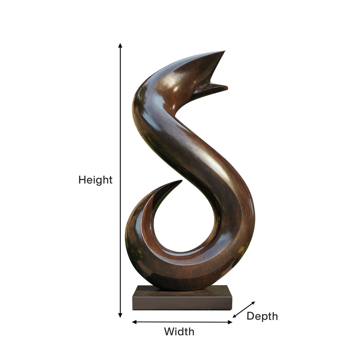 Handmade Abstract Wooden Sculpture For Living Room