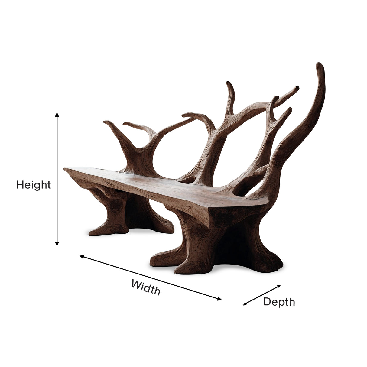 Handcrafted Branch Bench For Living Room Statement Pieces