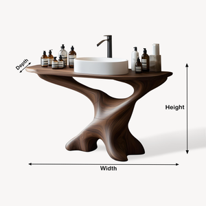 Handcrafted Solid Wood Vanity For Bathroom Decor