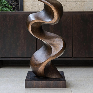 Rustic Large Wooden Sculpture For Garden Statement Piece