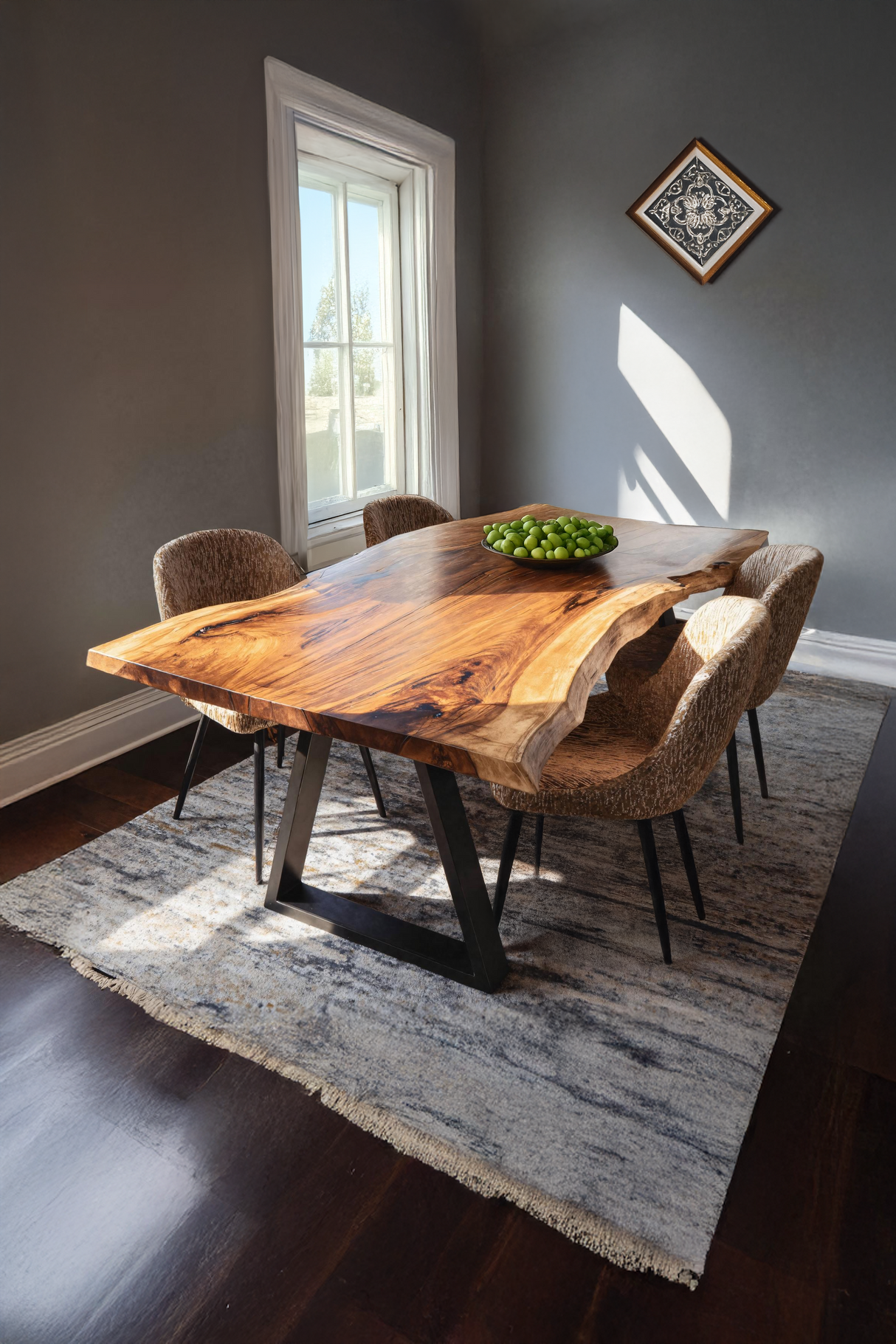 Dining Room Handcrafted Live Edge Dining Table Custom