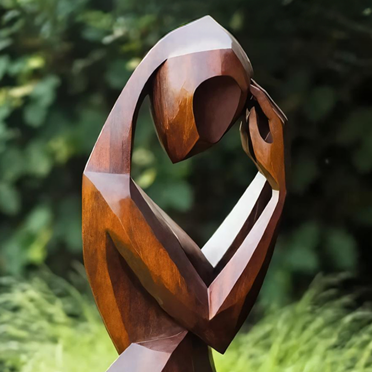 Mid Century Abstract Sculpture For Outdoor Modern Look