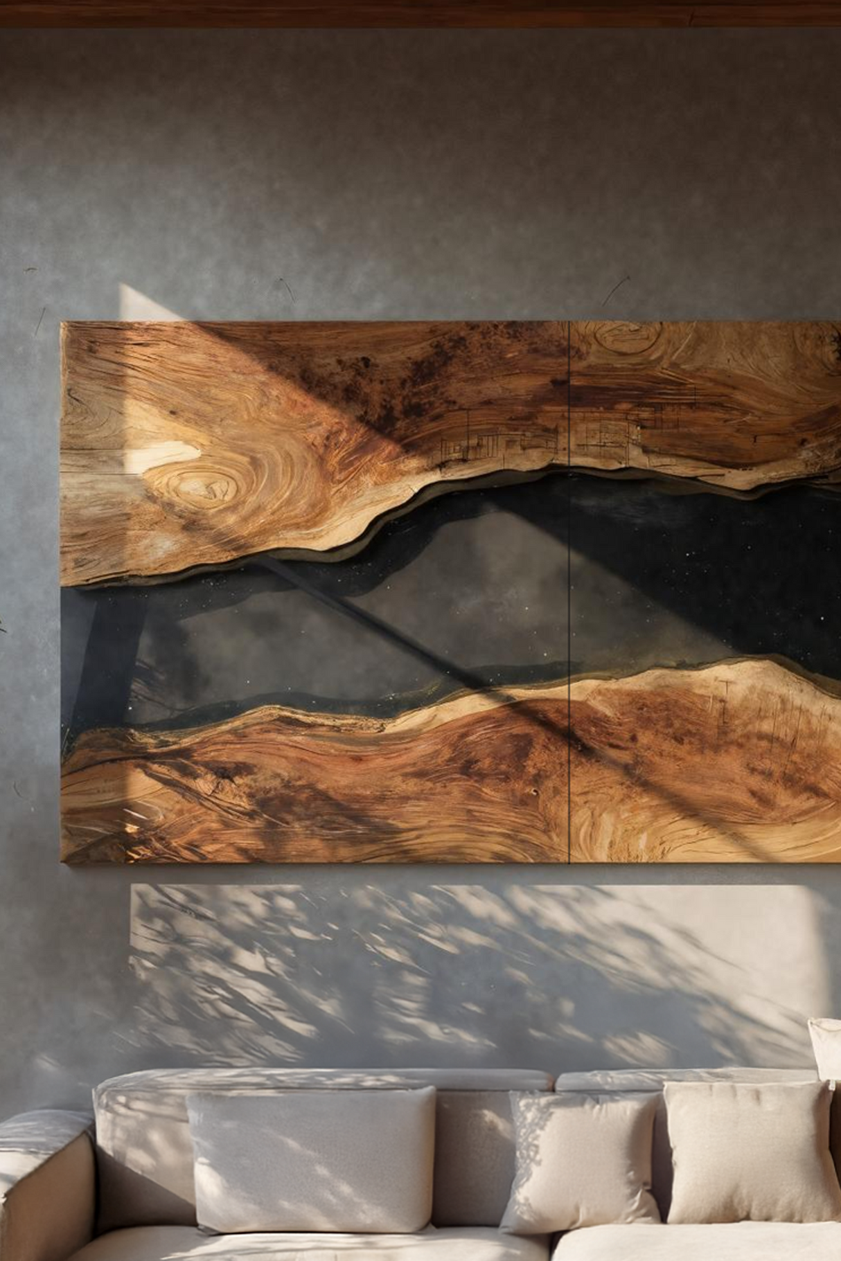 Farmhouse Solid Wood Wall Sculpture For Living Room