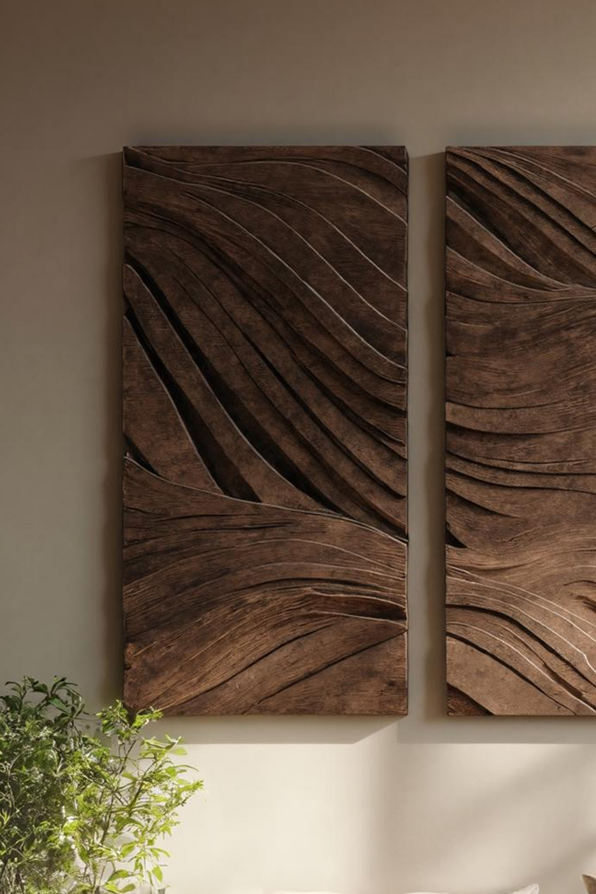 Modern Rectangle Solid Wood Wall Art For Bedroom