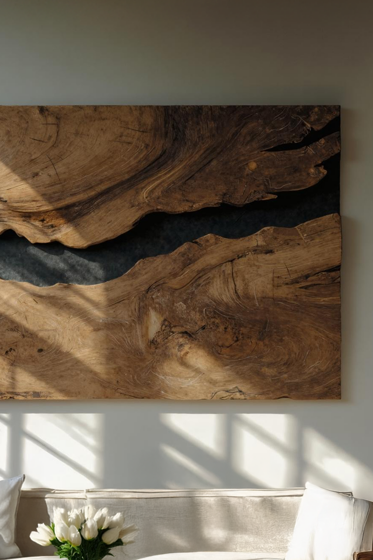 Modern Rectangular Wooden Wall Art For Home Decor