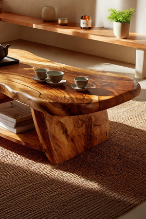 Modern Solid Wood Coffee Table For Living Roomdecor And Interior Design