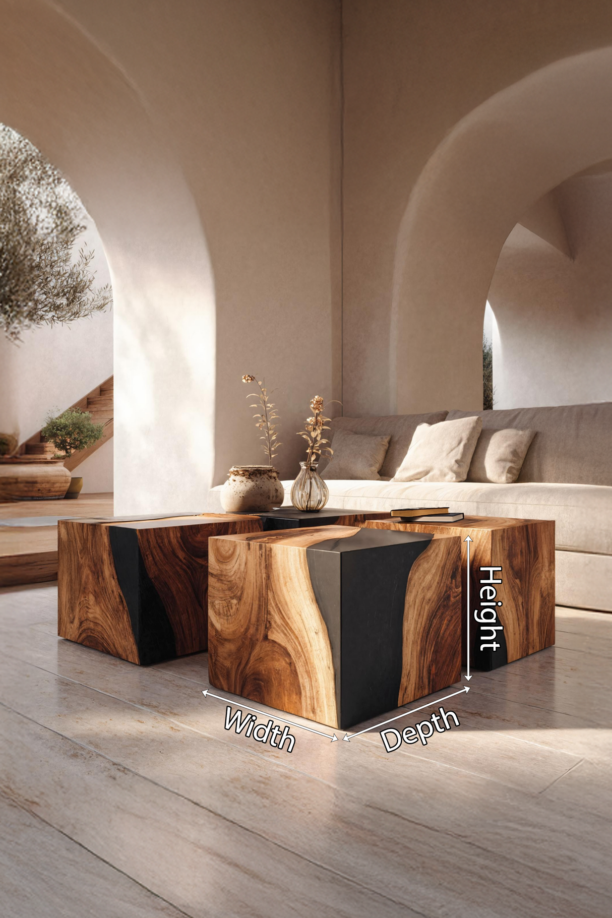Handcrafted Low Coffee Table For Contemporary Interiors