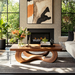 Rustic Solid Wood Table For Eclectic Interiors