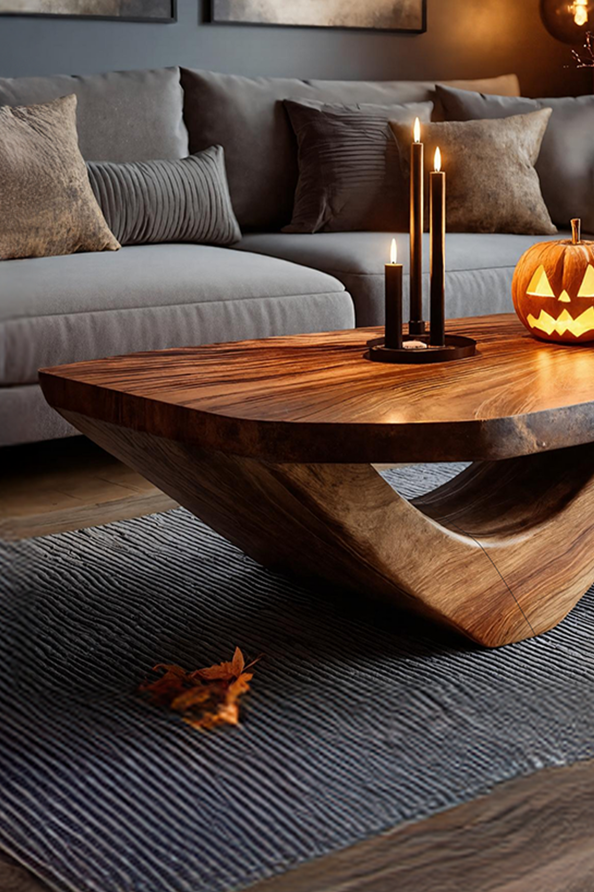 Mid Century Solid Wood Coffee Table Livingroom Decor Trick Or Treat