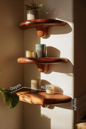 Modern Live Edge Mushroom Shelf For Elegant Furniture Decor