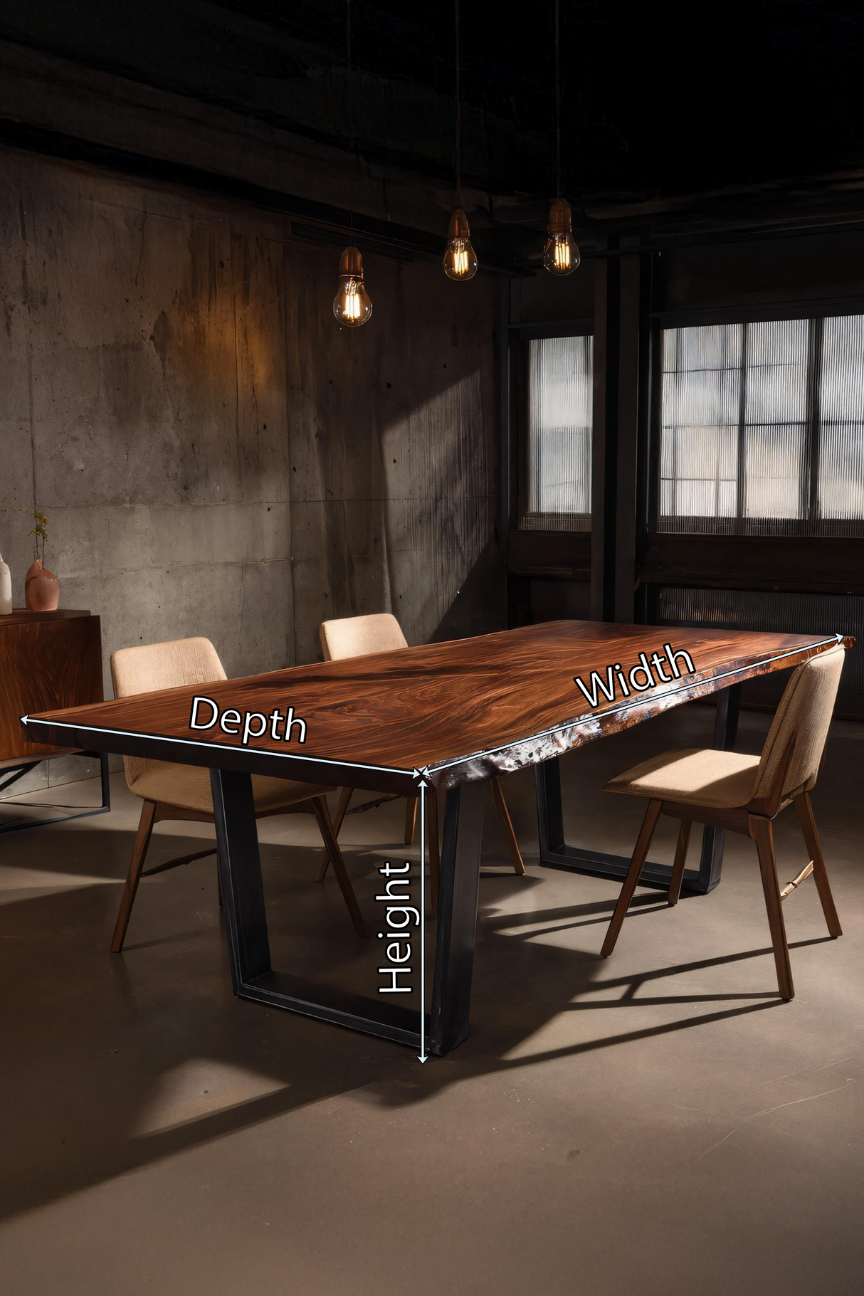 Dining Room Farmhouse Solid Wood Dining Table Warm Grain