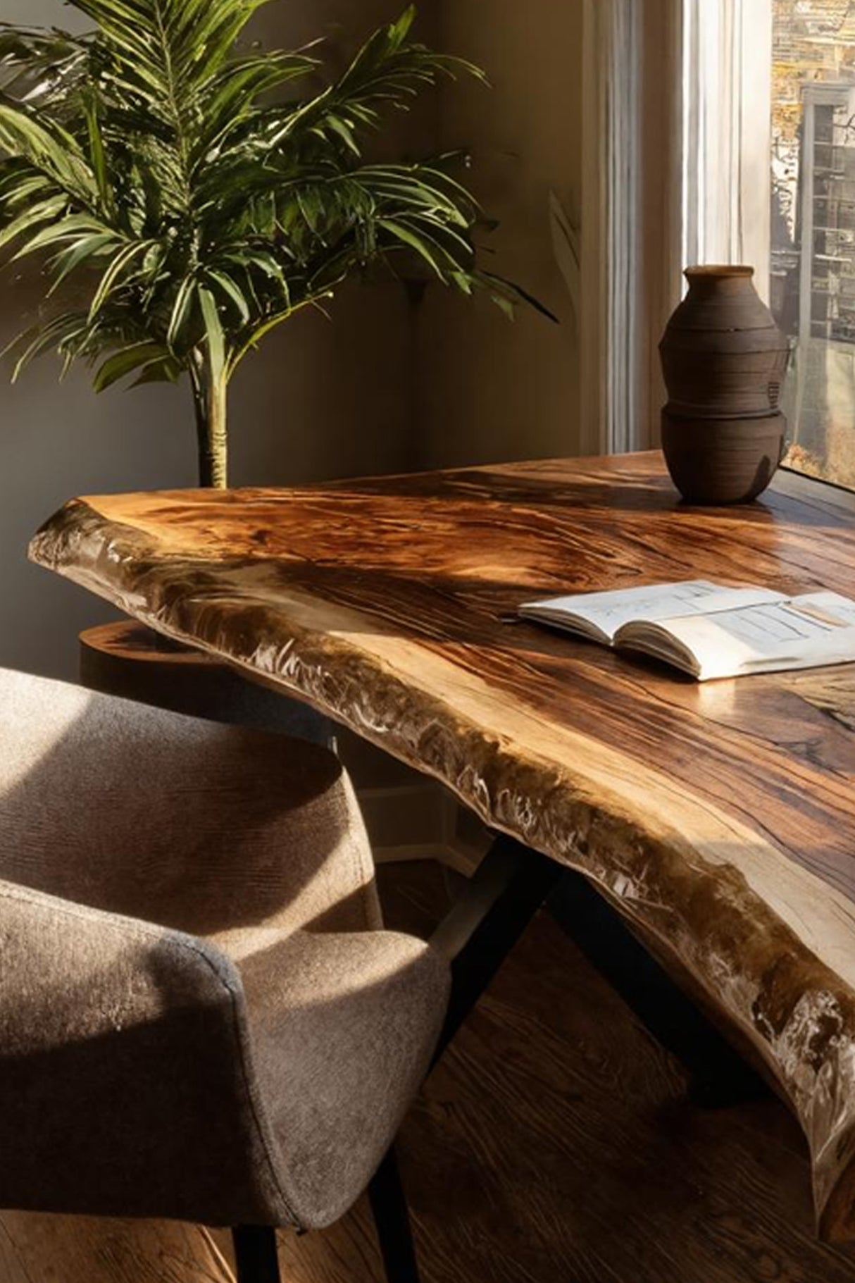 Modern Solid Wood Tabletop For Living Room Design