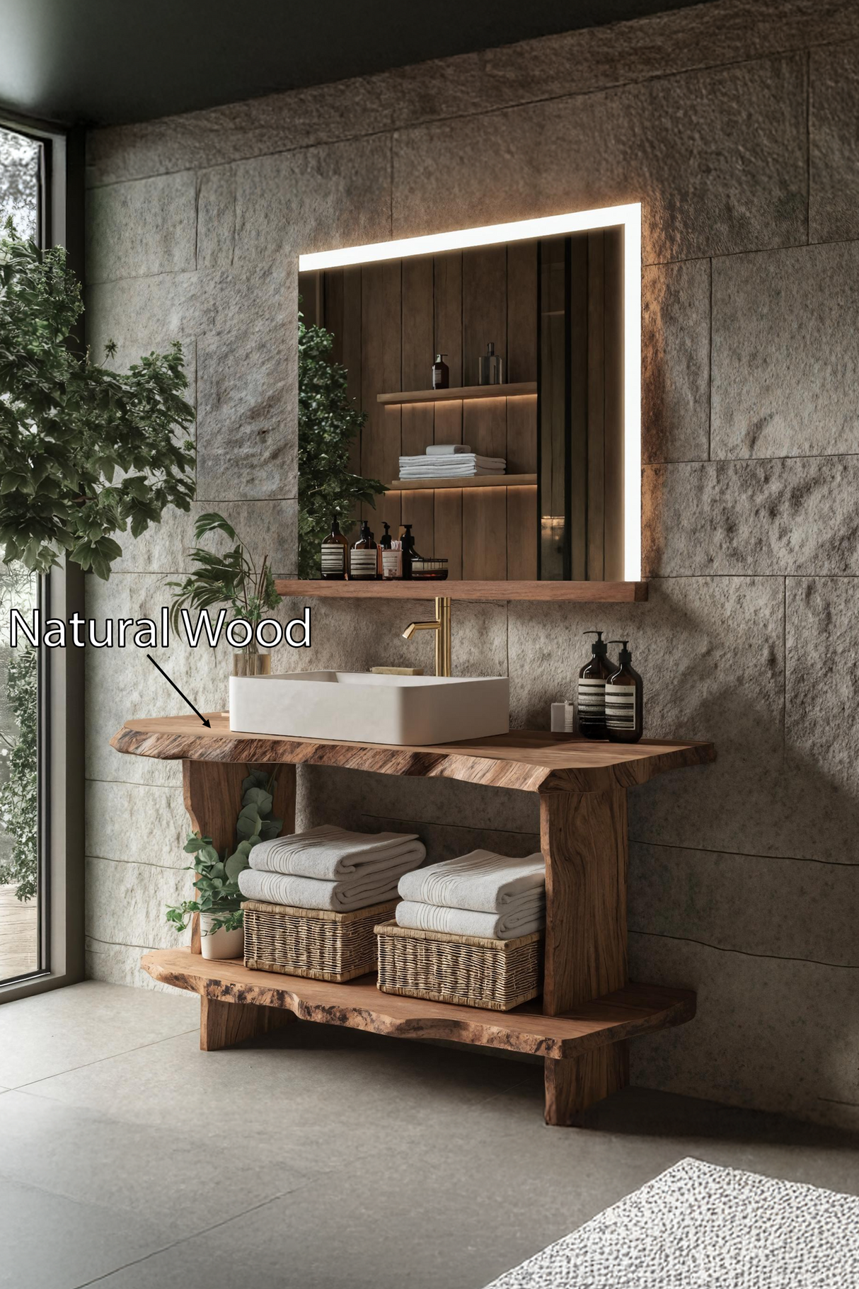 Mid Century Bathroom Cabinet For Elegant Bathroom