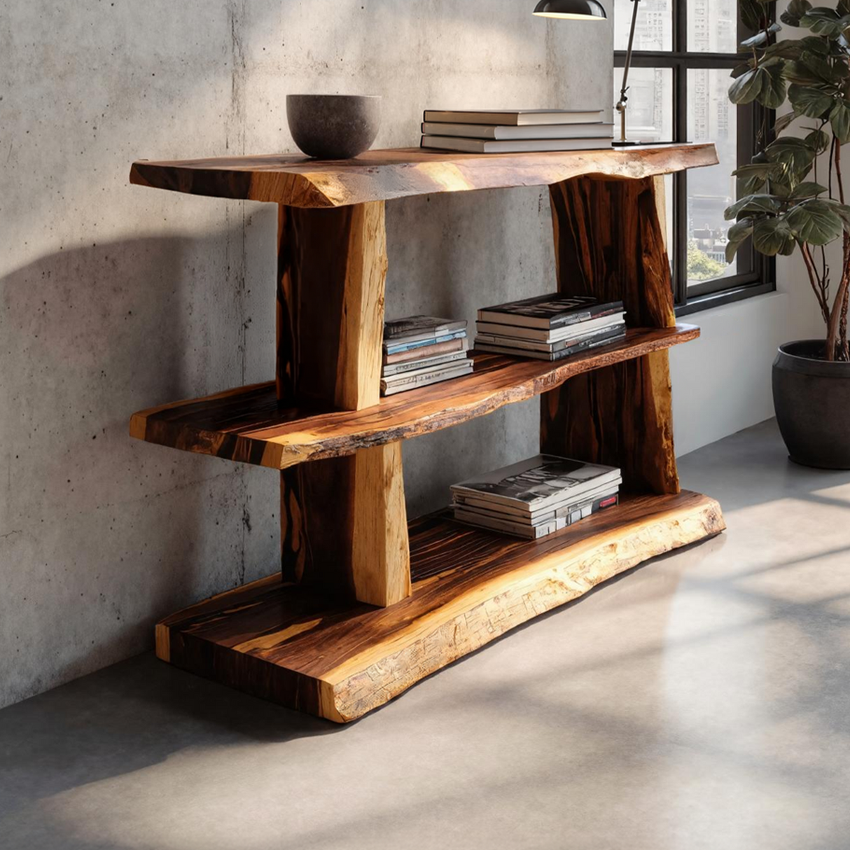 Modern Large Display Shelf For Living Room Storage And Furniture Decor