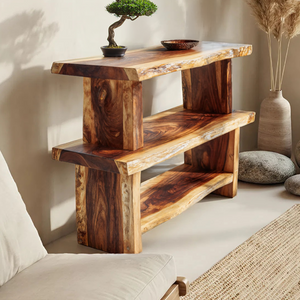 Mid Century Wood Bookshelf For Living Room Storage And Home Decor