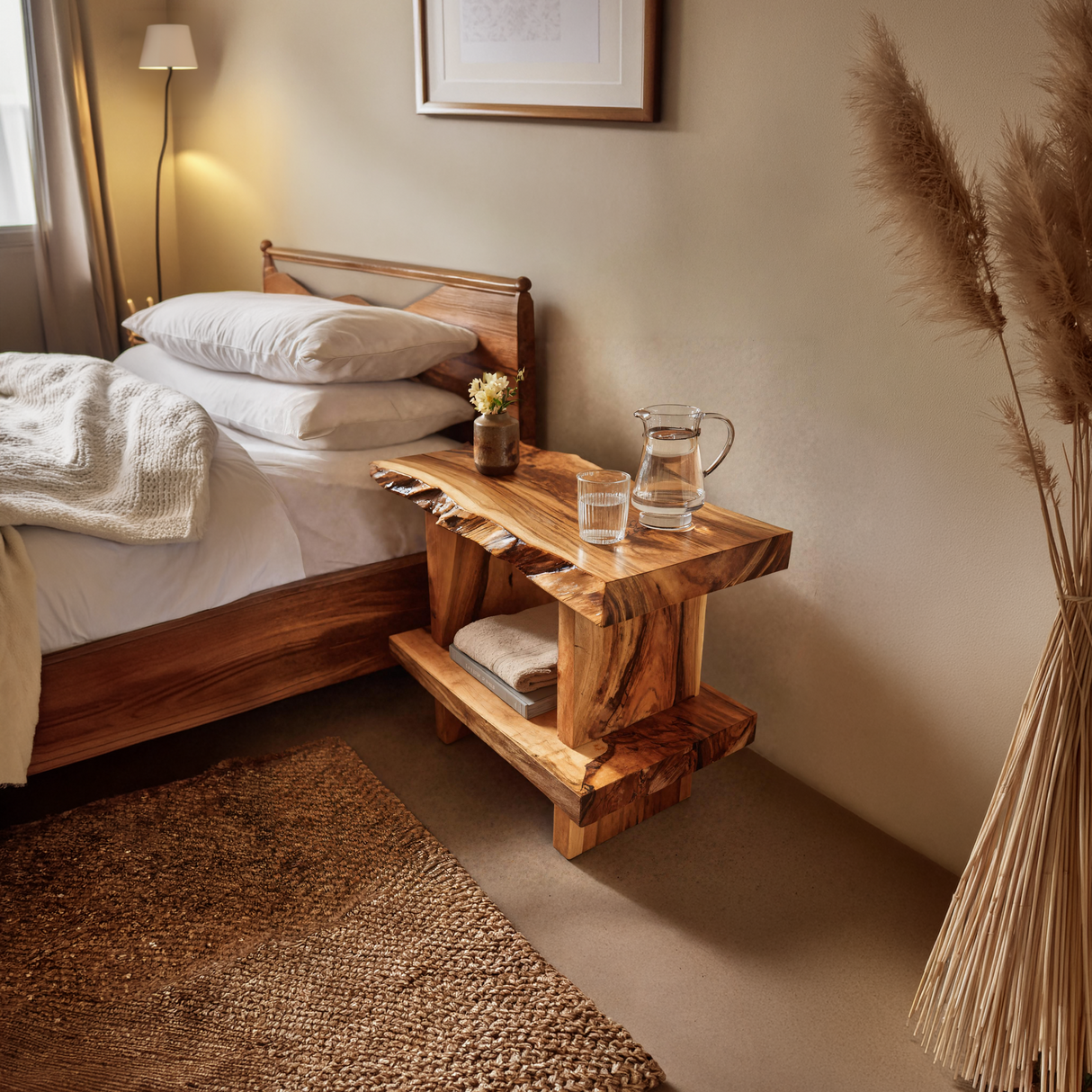 Artistic Large Display Shelf For Living Room Storage And Decor