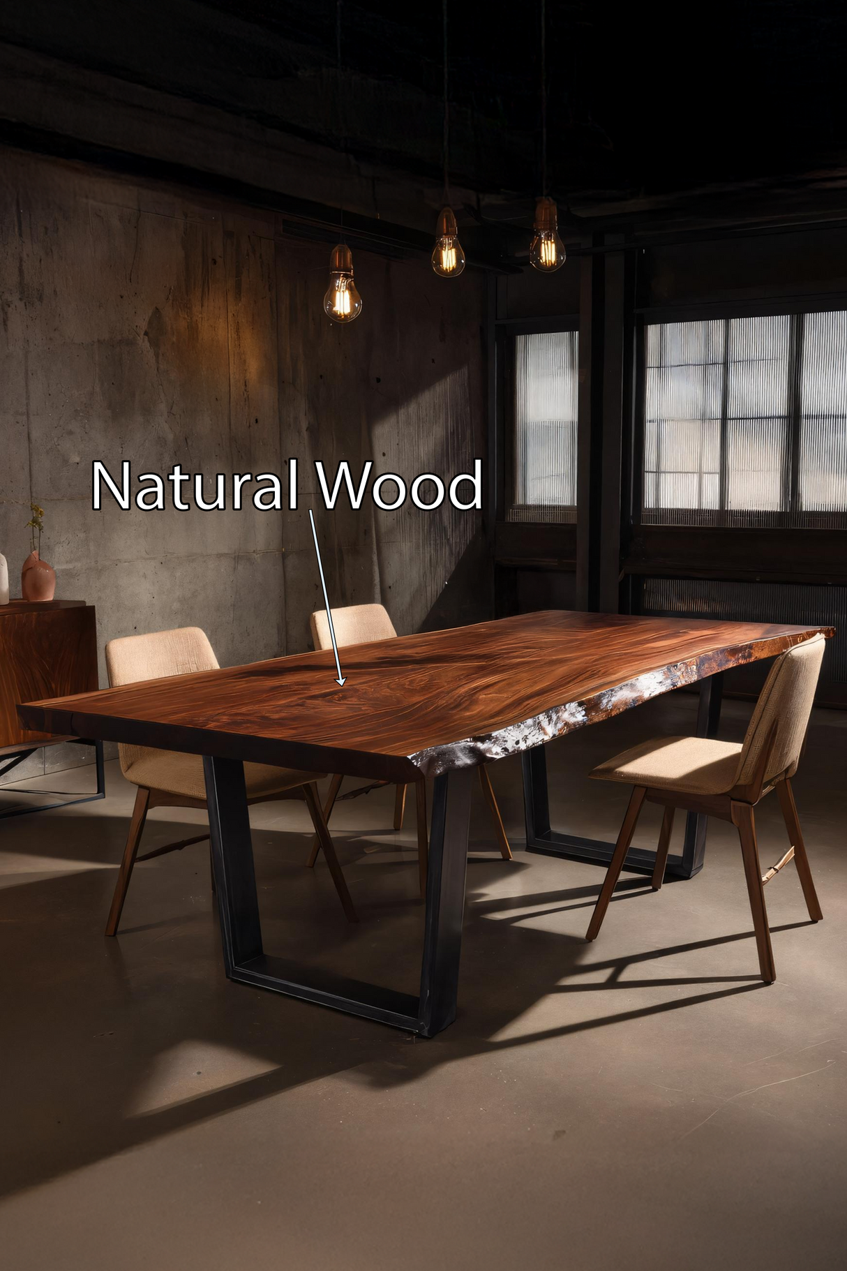 Dining Room Farmhouse Solid Wood Dining Table Warm Grain