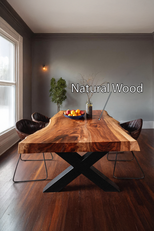 Kitchen Decor Handcrafted Live Edge Dining Table Premium