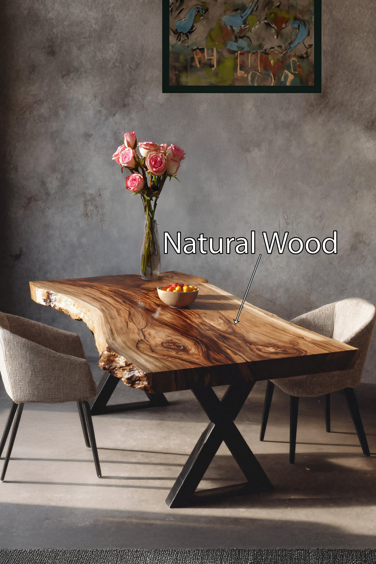Kitchen Decor Modern Solid Wood Dining Table Minimal Legs