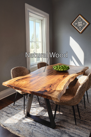 Dining Room Handcrafted Live Edge Dining Table Custom