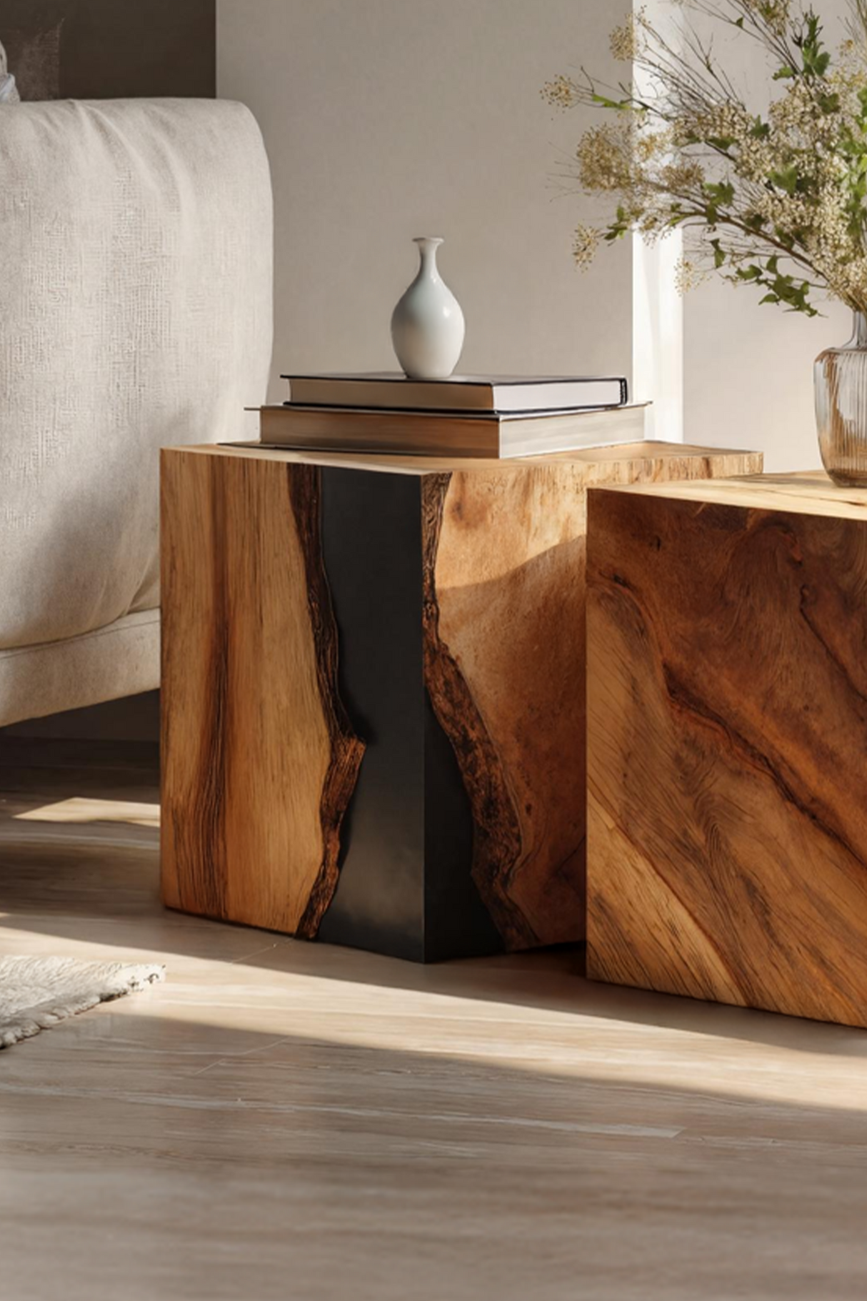 Farmhouse Low Coffee Table For Living Room And Lounge