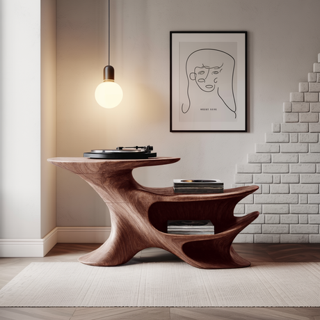 Handcrafted Record Stand Music Lover's Dream
